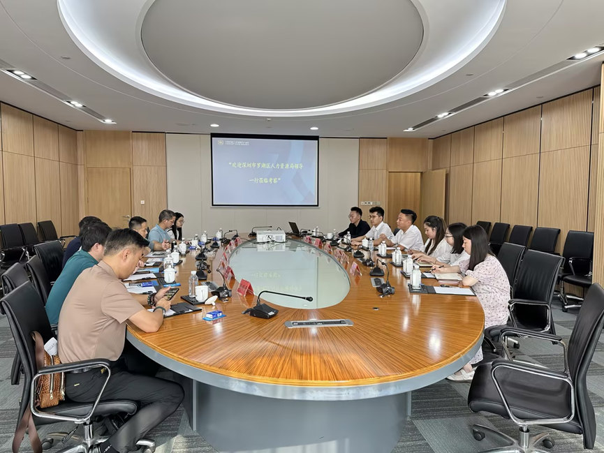 深圳市罗湖区人力资源局副局长何瑞茂一行莅临太阳GG娱乐集团四川公司调研走访