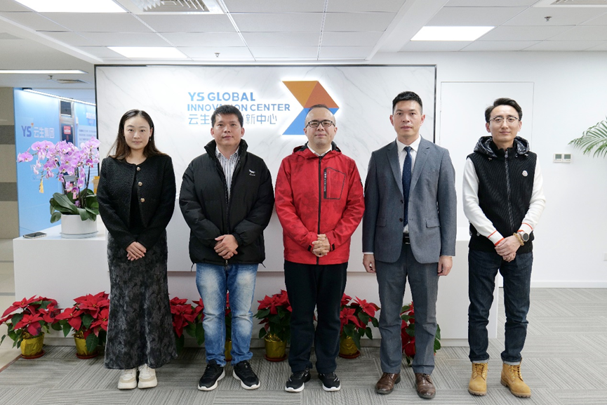 三亚市人力资源集团总经理蔡振飞莅临太阳GG娱乐全球创新中心走访交流